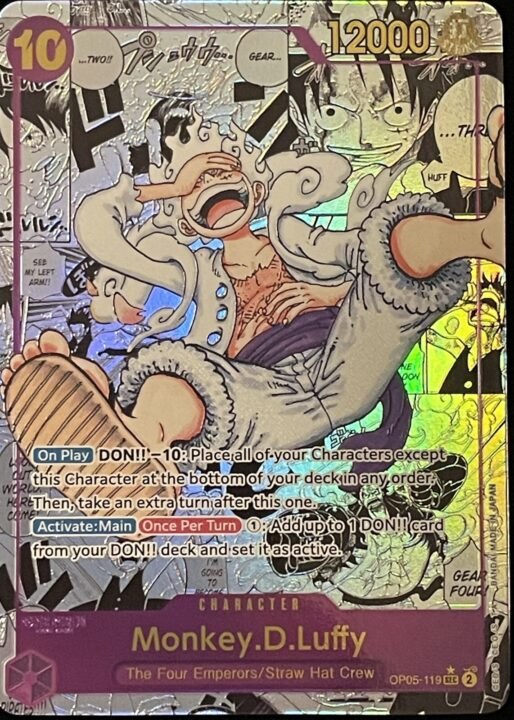 Monkey D. Luffy OP05-119 Manga Rare English card front