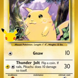 Pikachu 58 30th Celebration: Classic Collection English card front