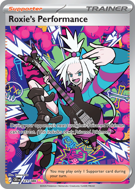 Roxie's Performance 121/86 Chaos Rising English card front