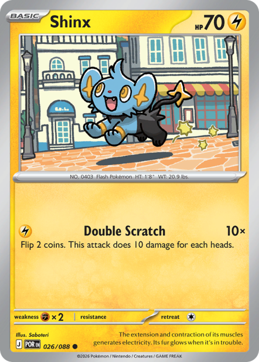 Shinx 26/88 Perfect Order English card front