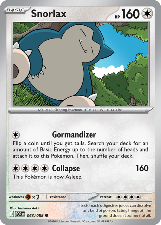 Snorlax 63/88 Perfect Order English card front