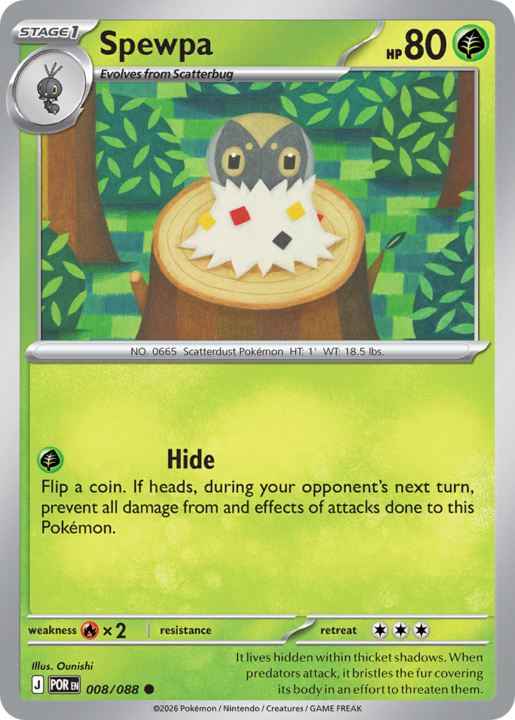 Spewpa 8/88 Perfect Order English card front