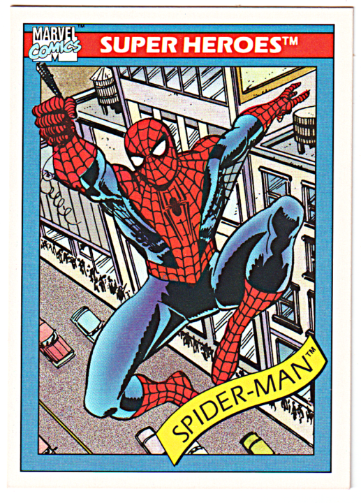 Spider-Man number 29 1990 Marvel Universe Impel card front