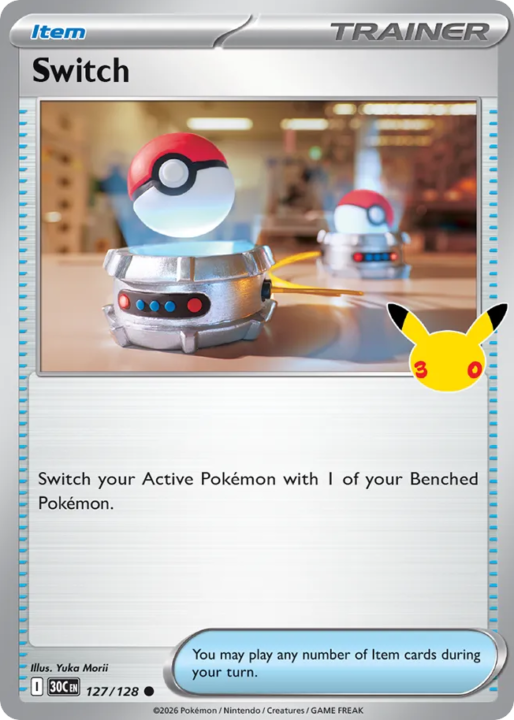 Switch 127/128 30th Celebration English card front