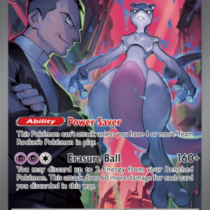 Team Rocket’s Mewtwo ex 231/182 Destined Rivals Special Illustration Rare English card front