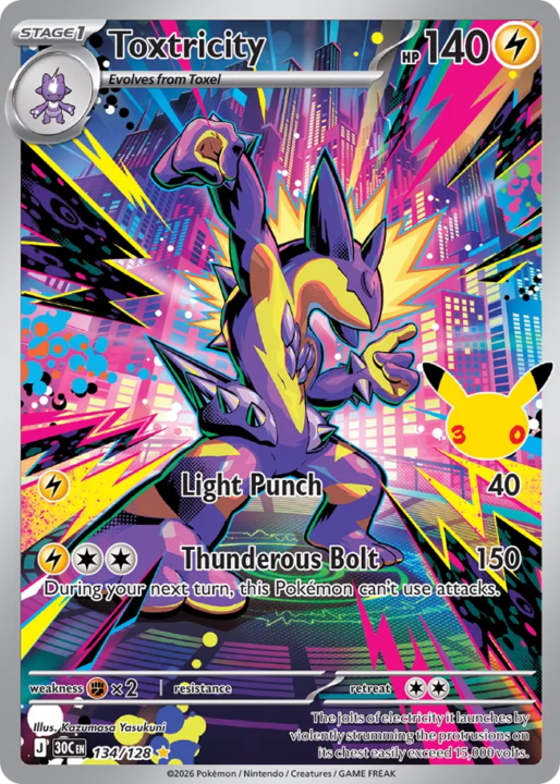 Toxtricity 134/128 30th Celebration English card front