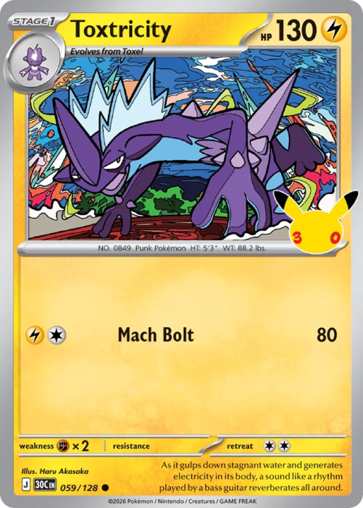 Toxtricity 59/128 30th Celebration English card front