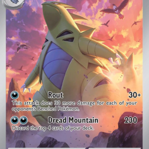 Tyranitar 222/193 Paldea Evolved Illustration Rare English card front