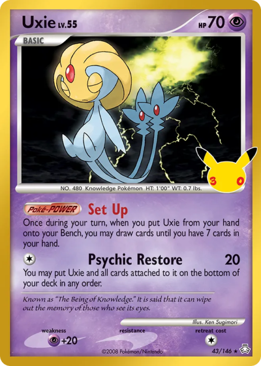 Uxie 43 30th Celebration: Classic Collection English card front