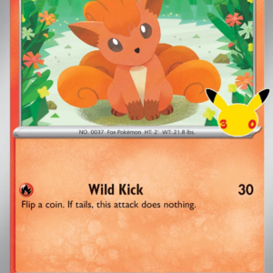 Vulpix 9/128 30th Celebration English card front
