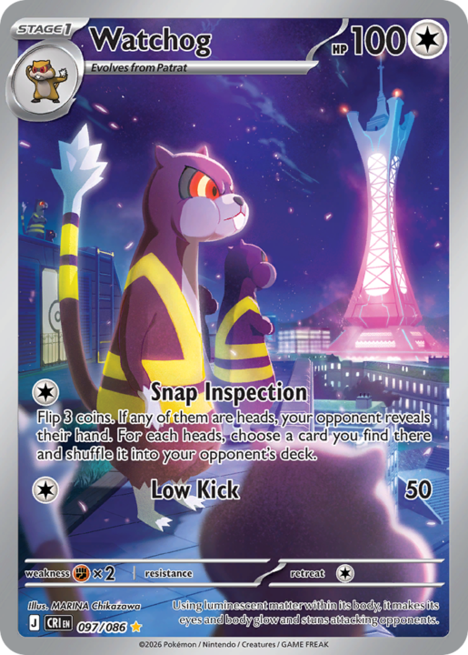 Watchog 97/86 Chaos Rising English card front