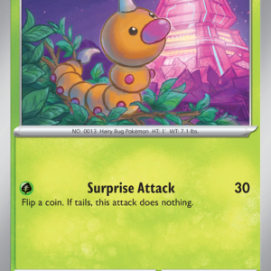 Weedle 1/86 Chaos Rising English card front