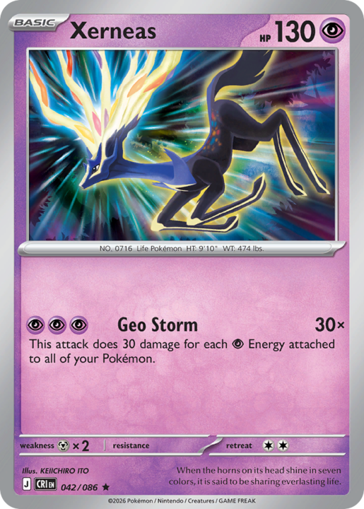 Xerneas 42/86 Chaos Rising English card front
