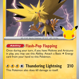 Zapdos 55/128 30th Celebration English card front